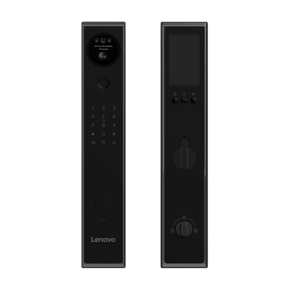 Lenovo 聯想 人臉識別指紋智能電子門鎖 (黑色/金色) A6F (已包基本安裝)