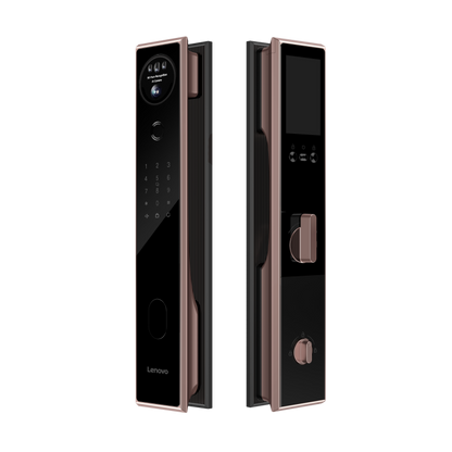 Lenovo 聯想 人臉識別指紋智能電子門鎖 (黑色/金色) A6F (已包基本安裝)